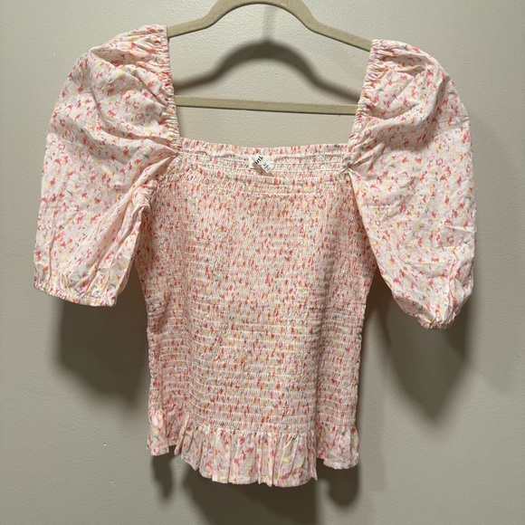 Heartloom Svea Smocked Floral Puff Sleeve Top - Medium - Picture 2 of 8